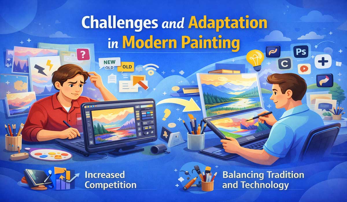 Challenges and Adaptation in Modern Painting